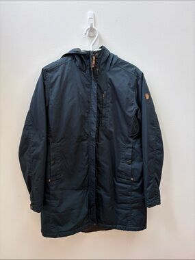 Fjallraven Women's Navy Utility Hooded Jacket